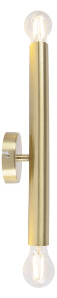Lampada da parete vintage oro 2 luci - Tubi