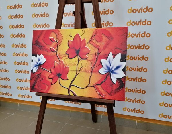 Stampa su tela – Fiori in stile etnico