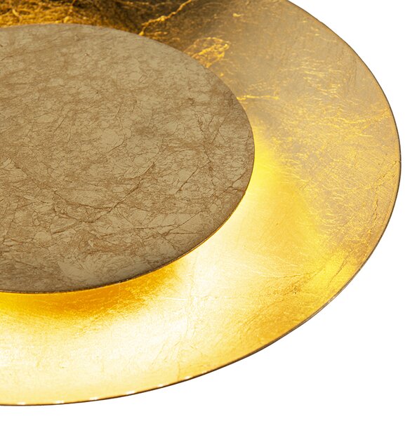 Plafoniera Art Déco oro/ottone con LED - Sun