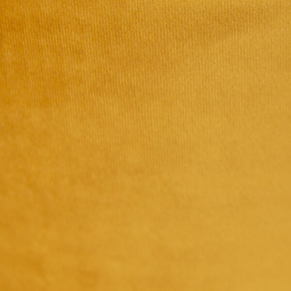 Paralume in velluto giallo ocra 35/35/20 con interno dorato