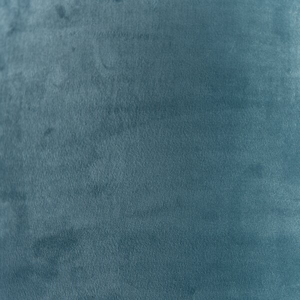 Paralume in velluto blu 50/50/25 con interno dorato