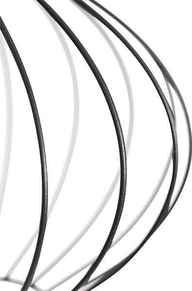 Lampada da terra industriale nera 23 cm - Margarita