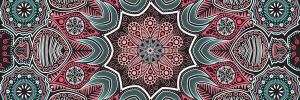 Stampa su tela – Mandala indiana con motivo floreale