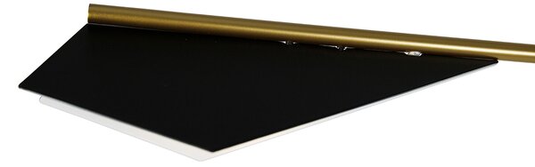 Lampada da terra di design nera con oro 3 luci - Sinem