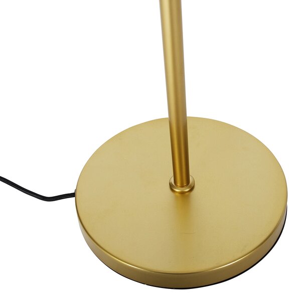 Lampada da terra di design nera con oro 3 luci - Sinem
