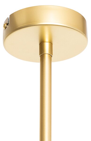 Lampada a sospensione di design nera e oro 6 luci - Sinem