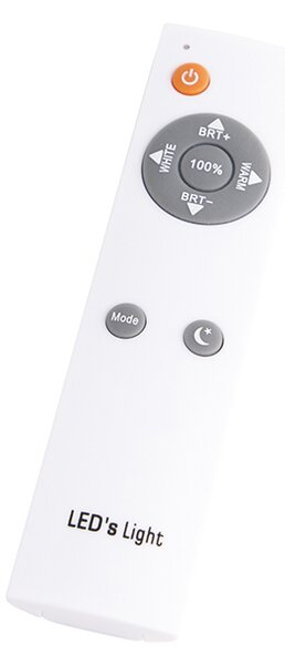 Plafoniera bianca con LED e dimmer con telecomando - Mane