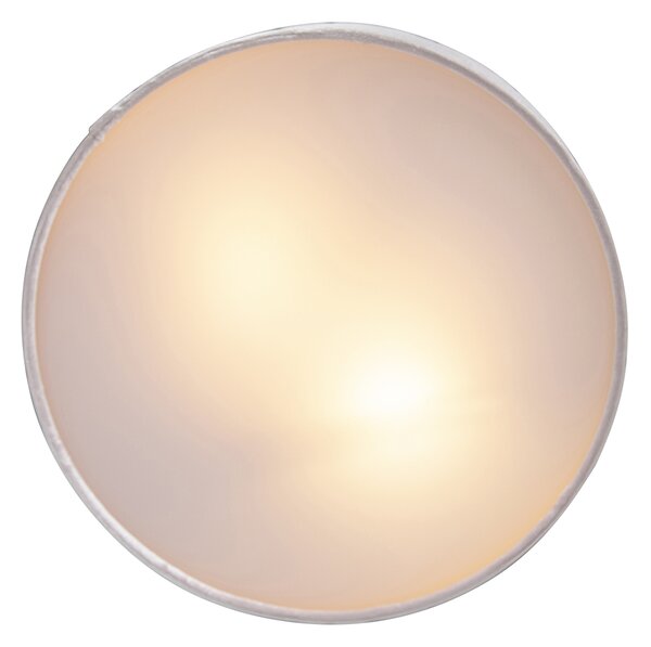 Plafoniera moderna rosa 30 cm con interno dorato - Drum