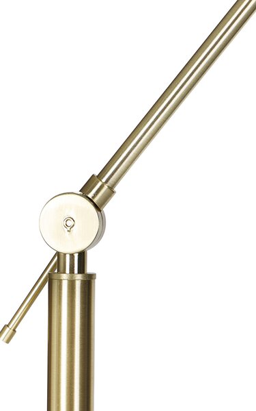 Lampada da terra moderna con paralume in velluto dorato rosa 50 cm - Editor