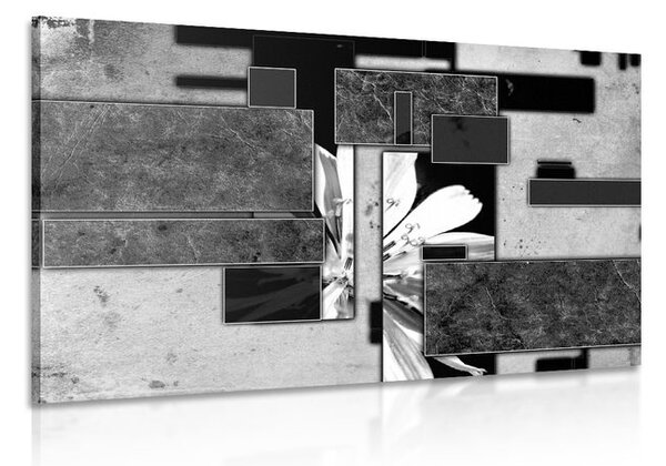 Stampa su tela – Astrazione in bianco e nero