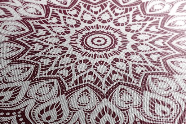 Quadro su tela – Mandala armonia su sfondo rosa