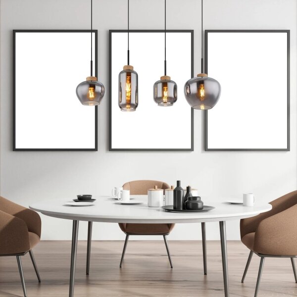 Globo 15549-4H - Lampadario a sospensione con filo MATT 4xE27/40W/230V