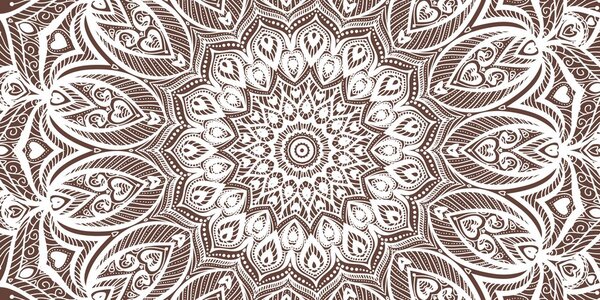Stampa su tela – Mandala armonia su sfondo marrone