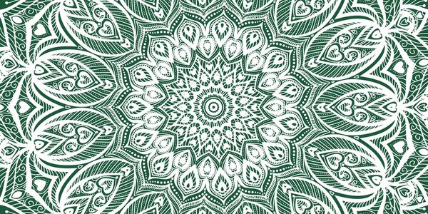 Stampa su tela – Mandala armonia su sfondo verde
