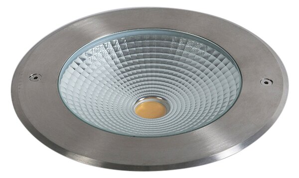 Set di 2 faretti da terra moderni in acciaio con LED 20W - Bridge