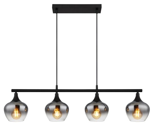 Globo 15548-4H1 - Lampadario a sospensione con filo MAXY 4xE27/40W/230V nero