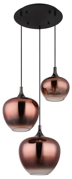 Globo 15548-3HG - Lampadario a sospensione con filo MAXY 3xE27/40W/230V rame