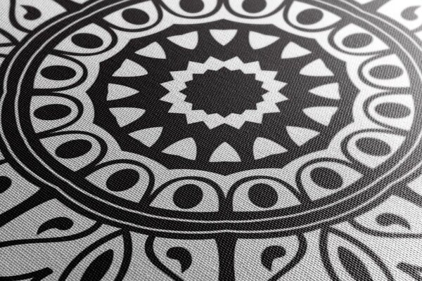 Quadro su tela – Ornamento bianco e nero