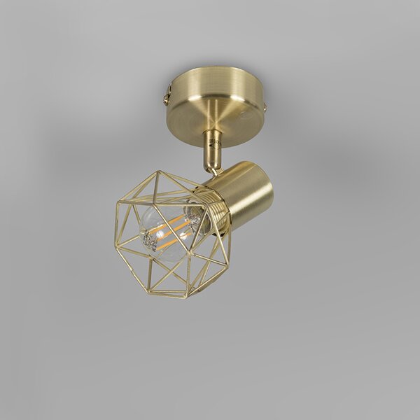Set di 4 Faretti Art Déco orientabili e inclinabili in ottone - Mosh