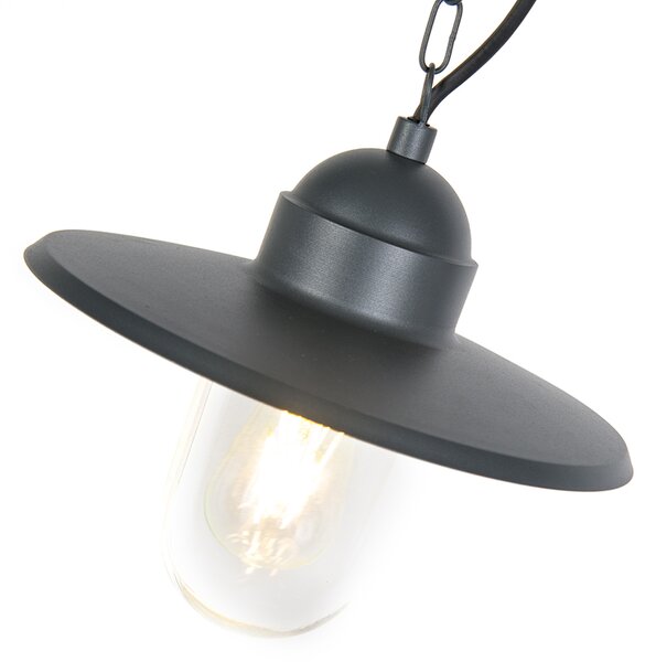Lampada da esterno a sospensione rustica grigio scuro IP44 - Kansas grafite
