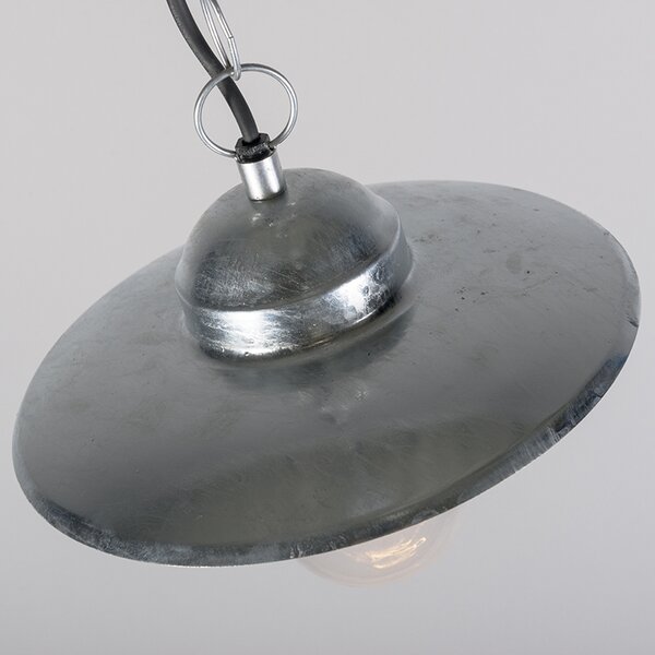 Lampada a sospensione industriale zinco IP44 - Munich