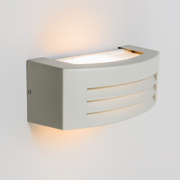 Applique da parete moderna grigia IP44 - Hurricane 1
