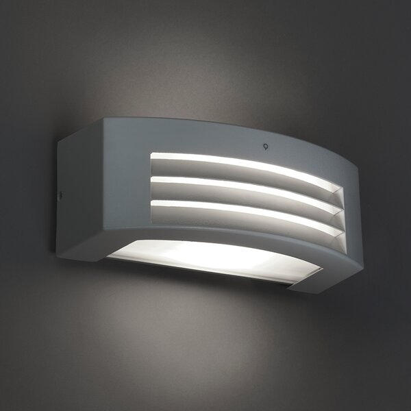 Applique da parete moderna grigia IP44 - Hurricane 1