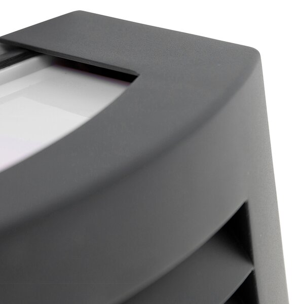 Applique da parete moderna antracite IP44 - Hurricane 1