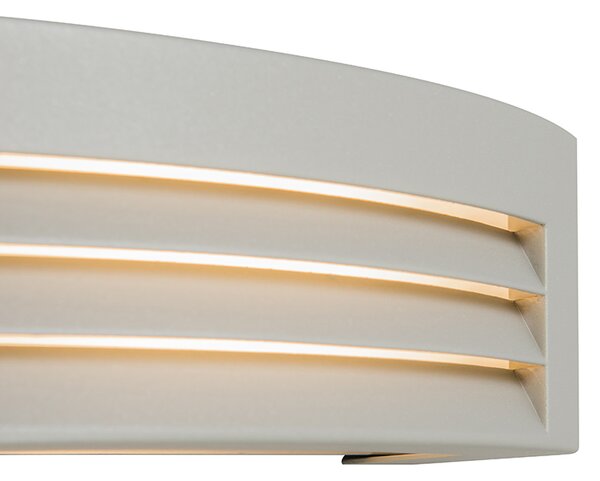 Applique da parete moderna grigia IP44 - Hurricane 1