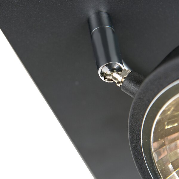 Faretto di design nero orientabile a 2 luci - Nox