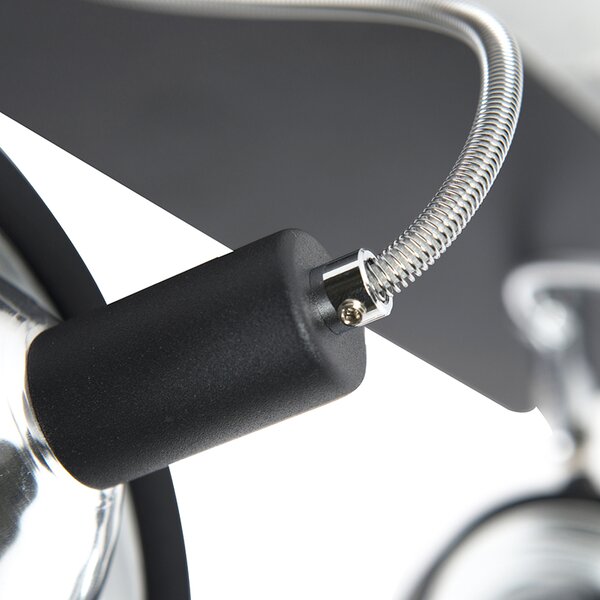 Faretto di design nero orientabile a 2 luci - Nox