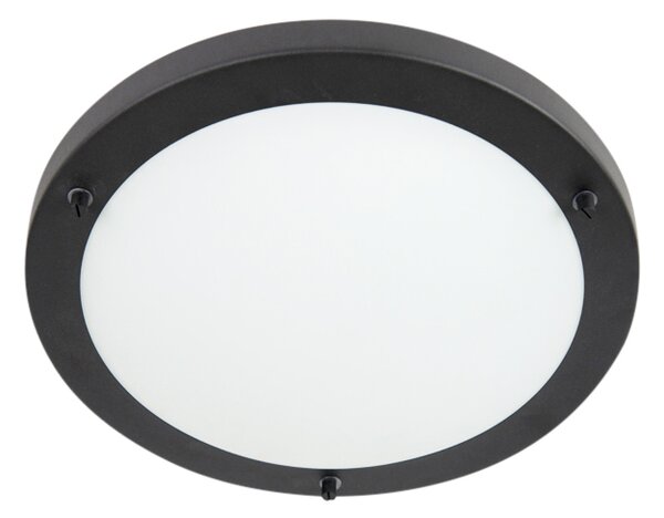 Lampada da parete moderna nera 31 cm IP44 - Yuma