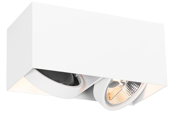 Faretto di design con AR111 rettangolare 2 luci - Box