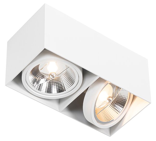 Faretto di design con AR111 rettangolare 2 luci - Box