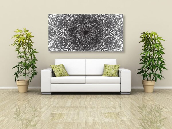 Quadro su tela – Rosetta in bianco e nero