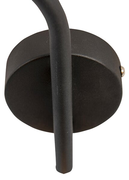 Lampada da soffitto moderna intelligente nera incl. 3 WiFi B35 - Lofty