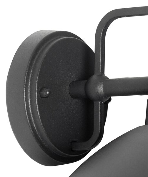 Lampada da parete per esterni moderna nera IP44 - Marcel