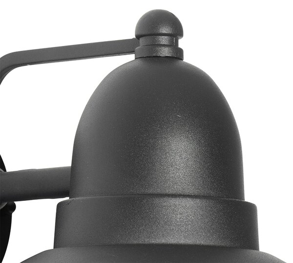 Lampada da parete per esterni moderna nera IP44 - Marcel