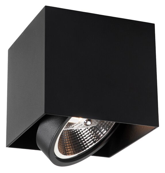 Faretto di design nero quadrato AR111 - Box