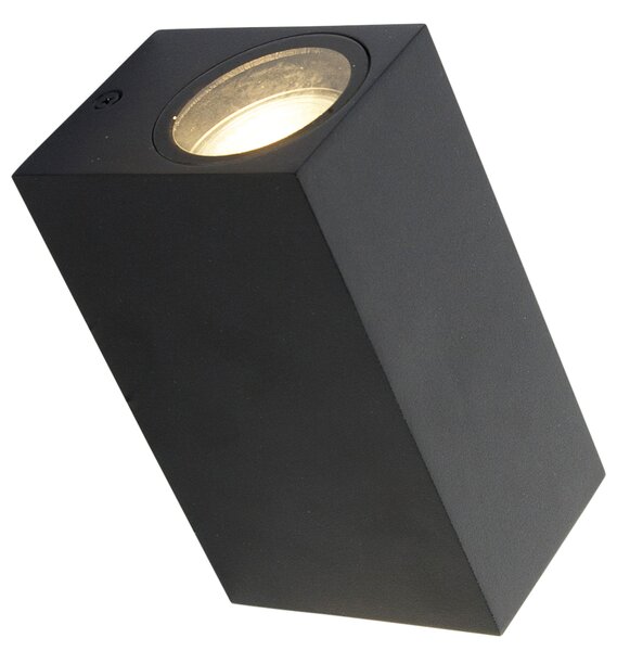 Set di 4 applique moderne nere 2 luci IP44 - Baleno