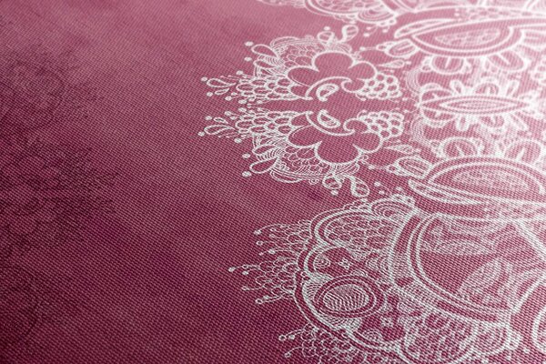 Quadro su tela – Elementi di Mandala floreale