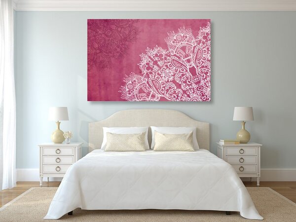 Quadro su tela – Elementi di Mandala floreale