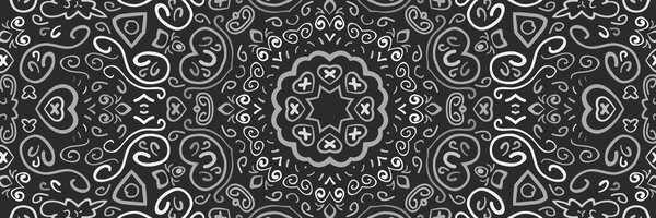 Stampa su tela – Mandala dell'amore in bianco e nero