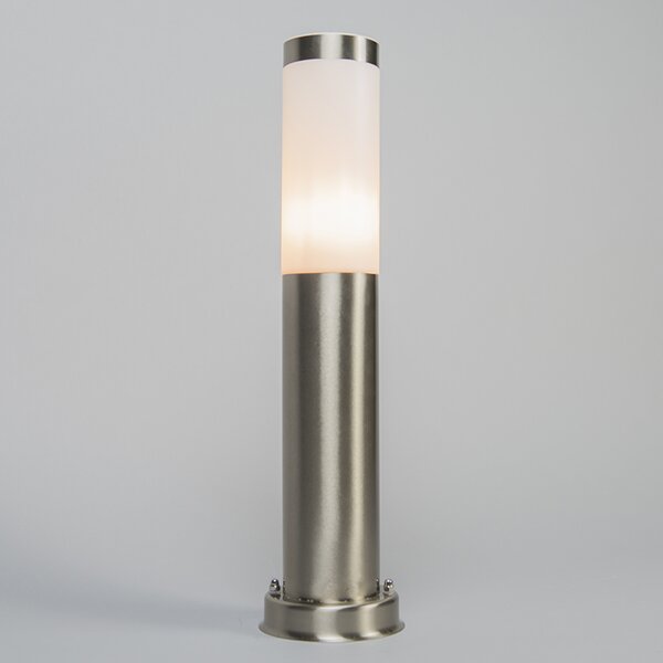 Lampada da esterno a palo in acciaio 45 cm IP44 - Rox con picchetto da terra e pressacavo