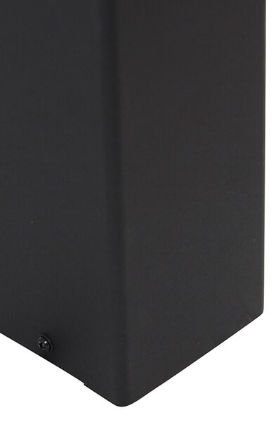 Lampada da esterno a stelo nera con paralume opalino bianco 50 cm - Denmark