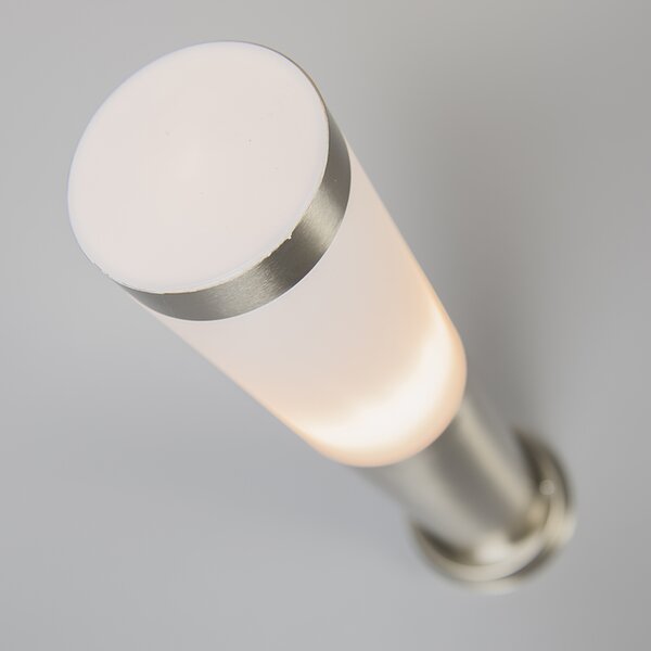 Lampada da esterno a palo in acciaio 45 cm IP44 - Rox con picchetto da terra e pressacavo