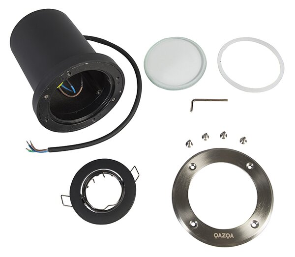 Set di 5 faretti da esterno in acciaio inossidabile IP65 - Delux