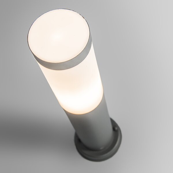 Lampada da esterno a palo antracite 45 cm IP44 - Rox con picchetto da terra e pressacavo