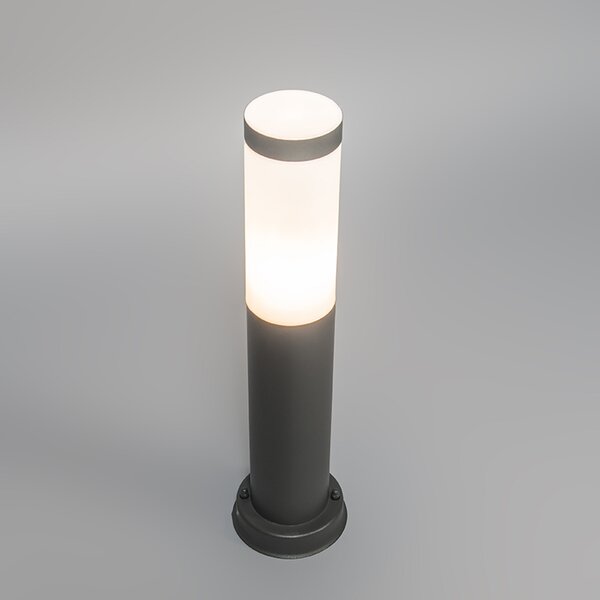 Lampada da esterno a palo antracite 45 cm IP44 - Rox con picchetto da terra e pressacavo