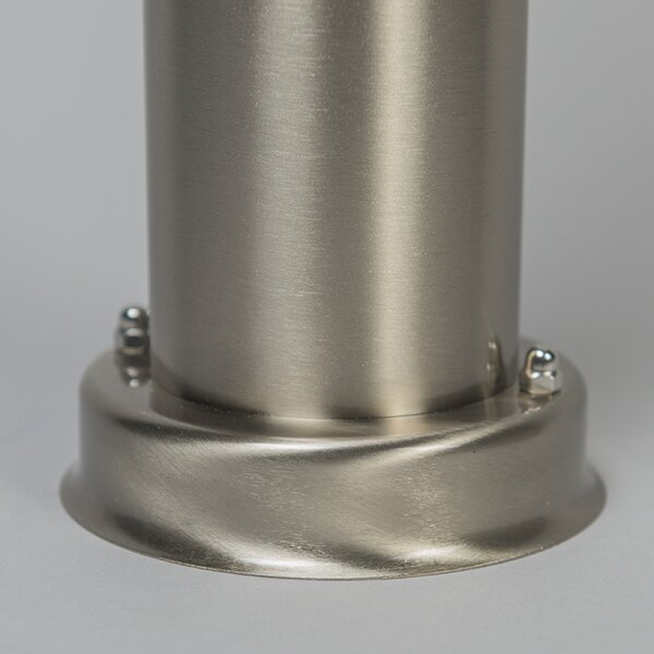 Lampada da esterno palo in acciaio 110 cm IP44 - Rox con picchetto da terra e pressacavo
